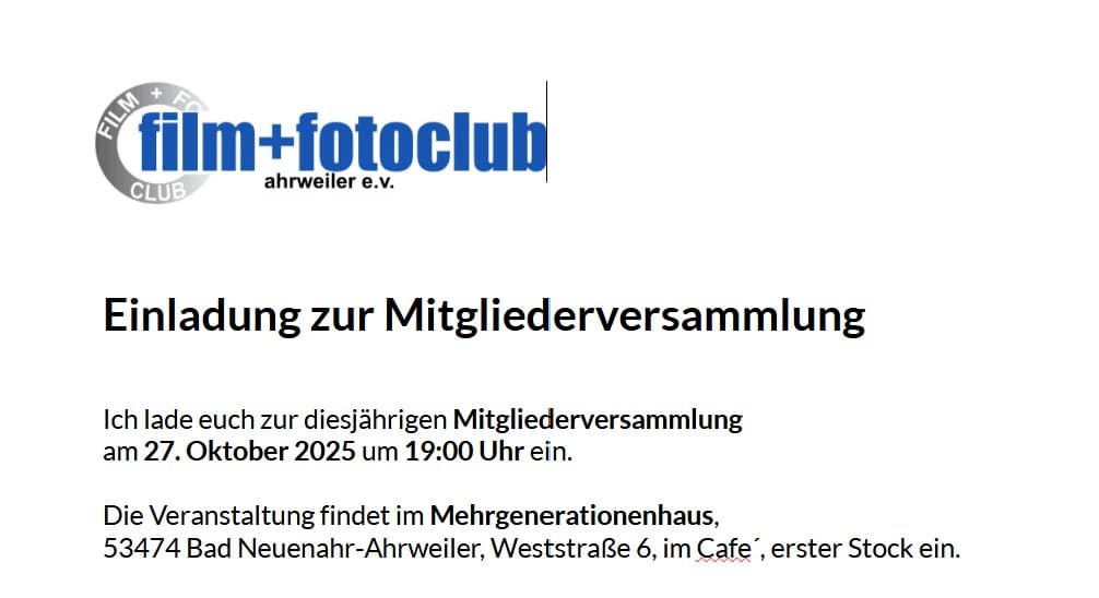 Mitgliederversammlung